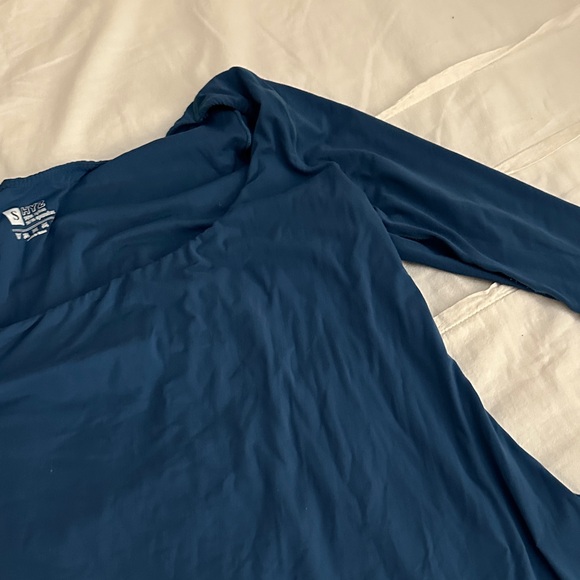 Blue Long Sleeve Jumpsuit - Picture 5 of 7